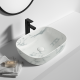 455*325*135mm Rectangle Carrara White Above Counter Ceramic Wash Basin 455*325*135mm Rectangle Carrara White Above Counter Ceramic Wash Basin